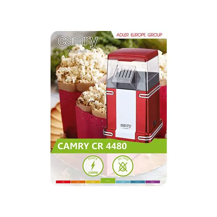 camry retro popcorn maker cr 4480 - slika 3