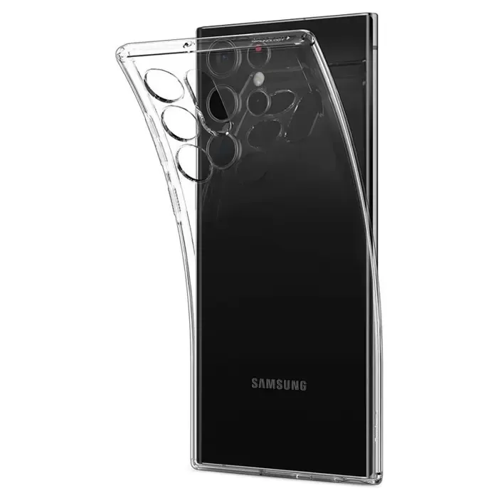 spigen liquid crystal, zaštitna maska za telefon, prozirna - samsung galaxy s22 ultra - slika 2