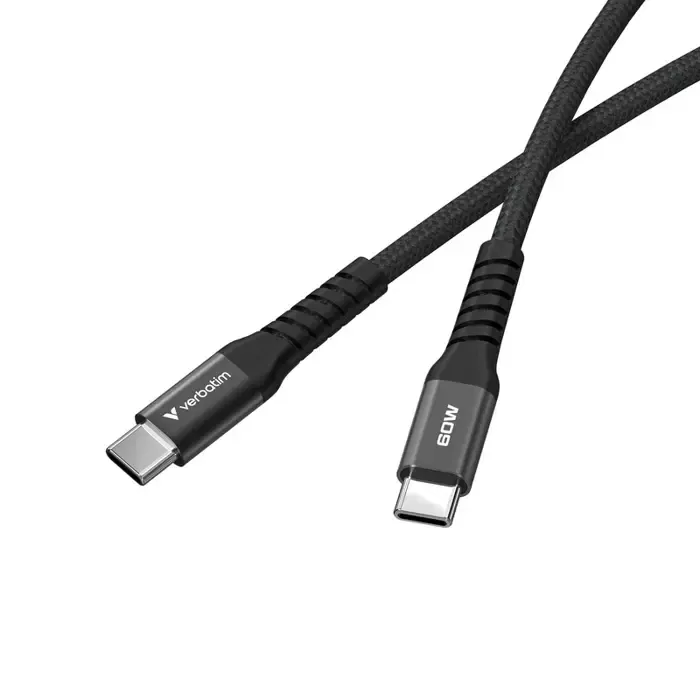 verbatim sync & charge kabel usb-c na usb-c 60w magnetic 120 cm - crni - slika 3
