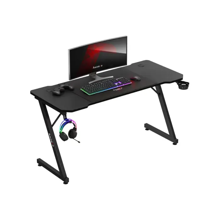 biurko gamingowe huzaro hero 3.3 black - slika 3
