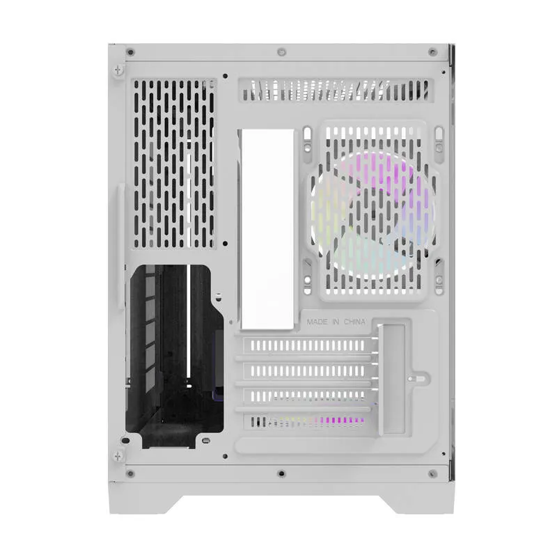 darflash ft418 computer case + 6 argb fans (white) - slika 3