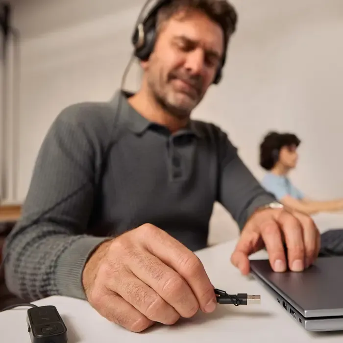 hp poly mission 825 stereo usb wired headset - slika 3