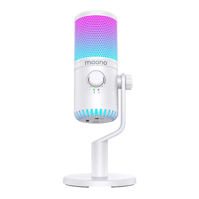 gaming microphone maono dm30rgb (white) - slika 2