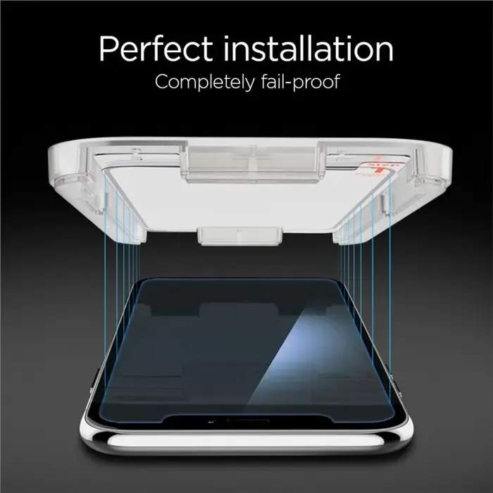 spigen glas.tr ez fit, zaštitno staklo za telefon - iphone xr - slika 2