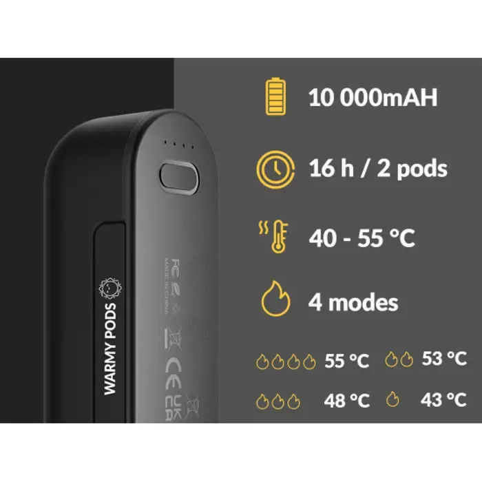 warmy pods (2in1) heater or power bank - slika 3