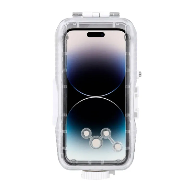 puluz plastic waterproof case for iphone 15 plus/15 pro max/14 plus/14 pro max/13 pro max/12 pro max/11 pro max (white) - slika 2