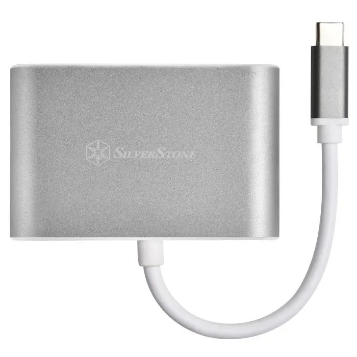 silverstone sst-ep16c - usb type-c auf vga & hdmi adapter sst-ep16c - slika 2