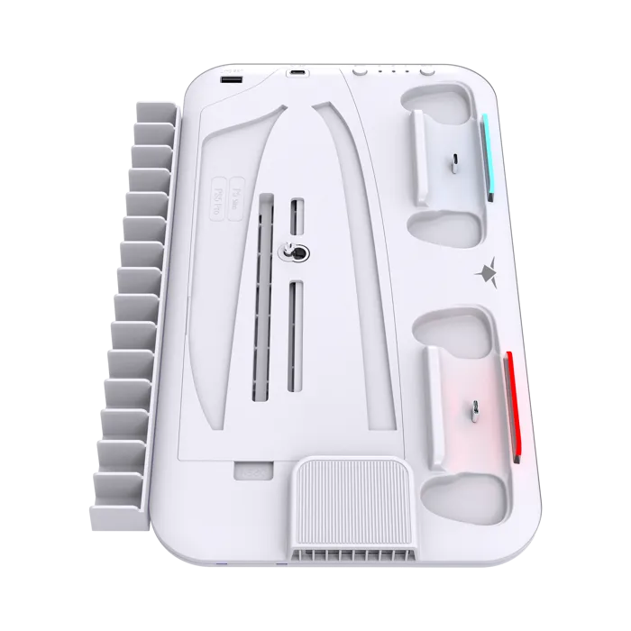 white shark ps5 hladnjak + 2 stalak za punjenje ps5-dz504 kimura pro - slika 3