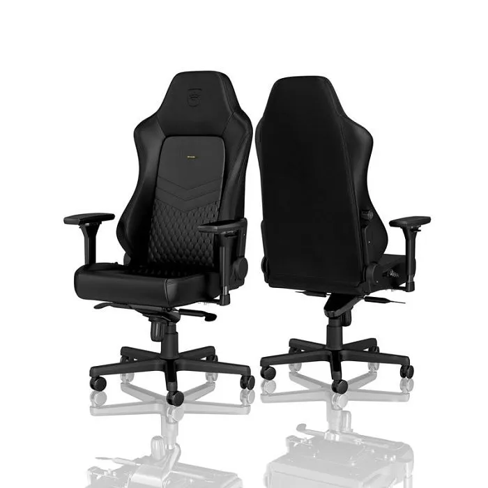 noblechairs hero gaming stolica od prave kože - crna nbl-hro-rl-bla - slika 1