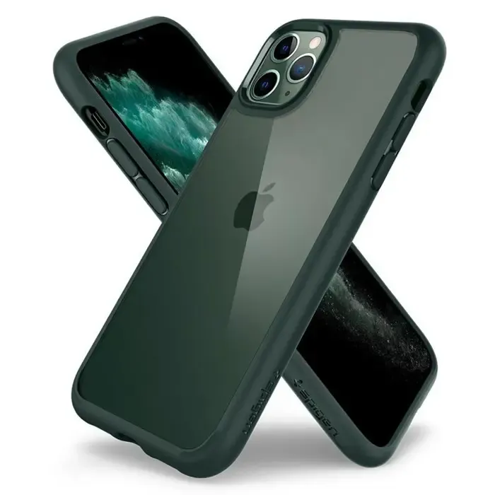 spigen ultra hybrid, zaštitna maska za telefon, midnight green - iphone 11 pro (acs00417) - slika 4