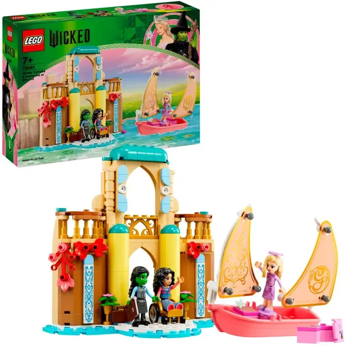 lego 75681 wicked glinda, elphaba and nessarose at shiz university, construction toy - slika 2