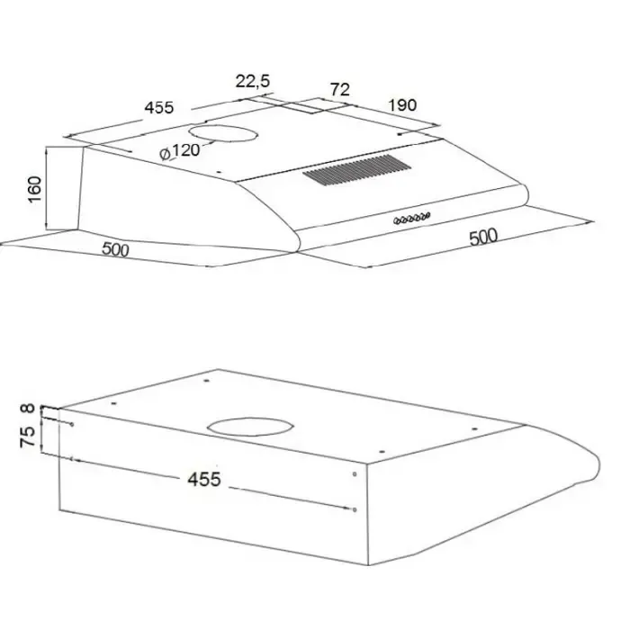 akpo wk-7 p-3050 cooker hood - slika 2