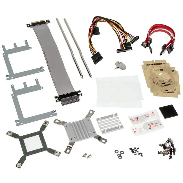 akasa galileo tu3 thin-mini-itx 1u kućište, oem - crno a-itx29-m1b - slika 4