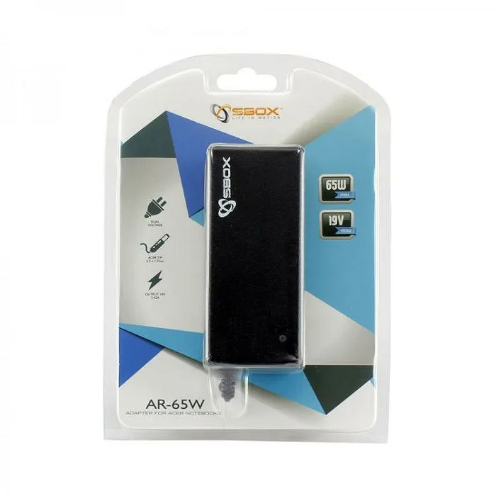 sbox notebook punjač za acer ar-65w - slika 3