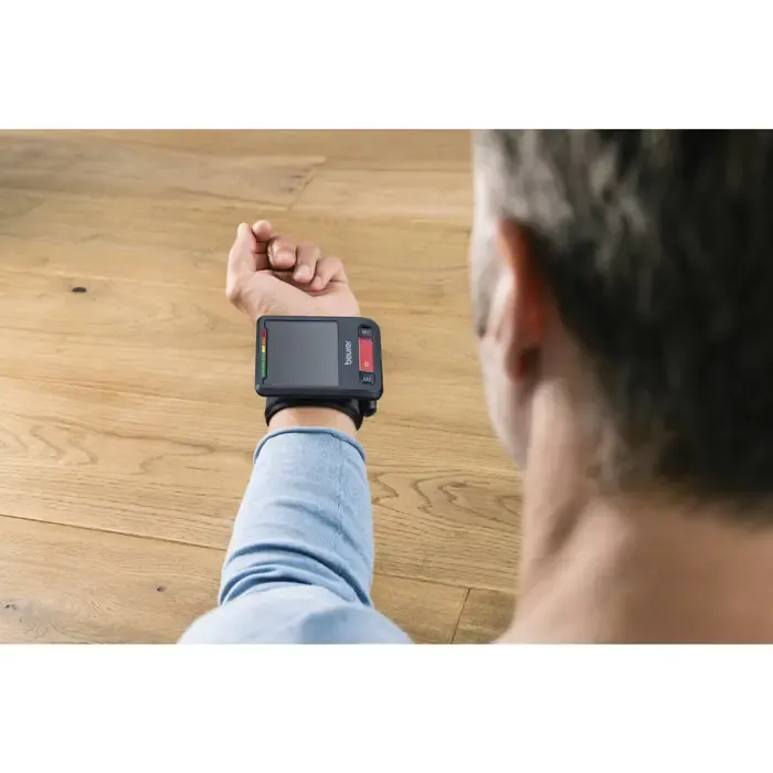beurer bc 87 wrist blood pressure monitor (black, bluetooth) - slika 4