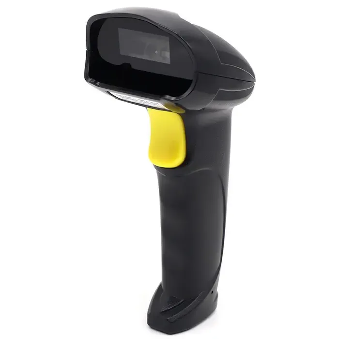 qoltec 50853 laser barcode scanner 1d | 2d | black - slika 1