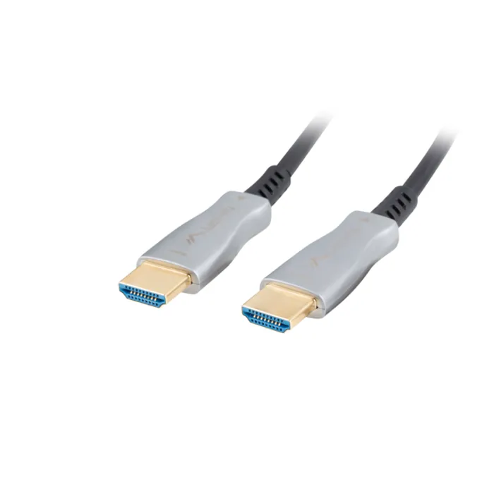 lanberg hdmi cable m/m v2.0 10m optical aoc black ca-hdmi-20fb-0100-bk - slika 2