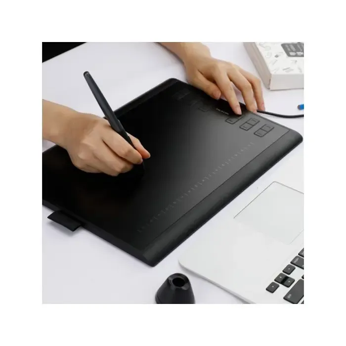 huion h1060p graphic tablet 5080 lpi 250 x 160 mm usb black - slika 3