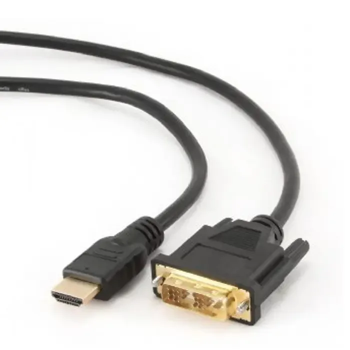 gembird 1.8m, hdmi/dvi, m/m dvi-d black - slika 1