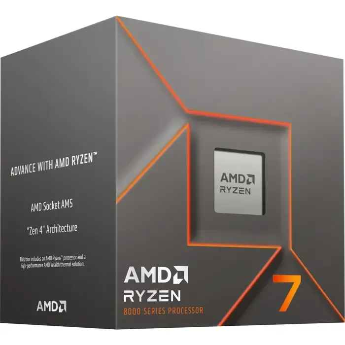 amd ryzen 7 8700f - socket am5 - processor (boxed version) - slika 1