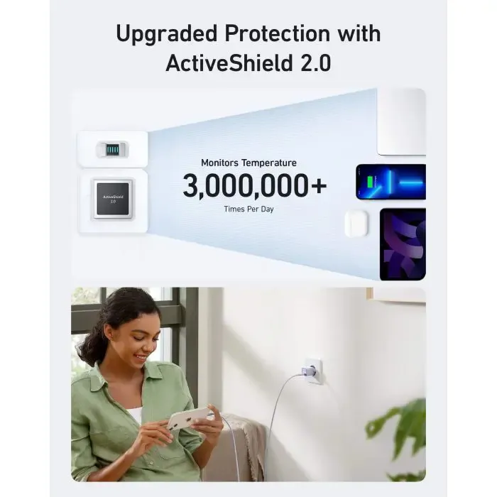 anker nano 3 (511) usb-c charger 30w, white - slika 4