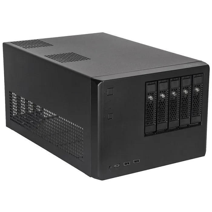 silverstone sst-cs351b sas-12g-/sata-6g-nas-kućište sa 5 ladica sst-cs351b - slika 1