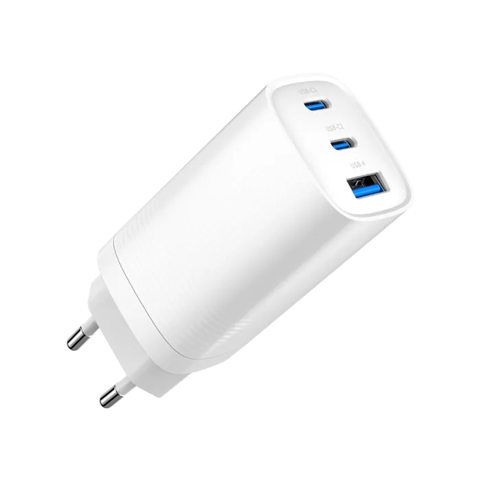 gembird ta-uc-pdqc65-01-w 3-port 65 w gan usb powerdelivery fast charger, white - slika 5