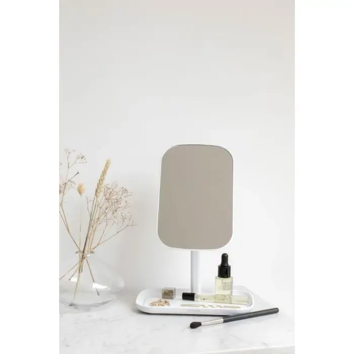 brabantia renew mirror with storage container dark white - slika 3
