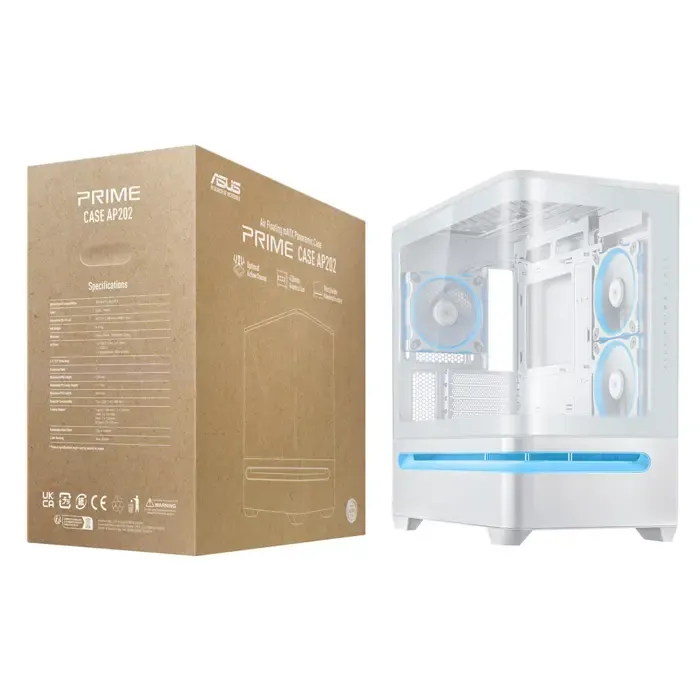 asus prime ap202 argb mini tower white - slika 4