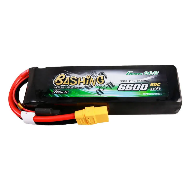 gens ace g-tech 6500mah 11.1v 60c 3s1p lipo battery pack with xt90-bashing series - slika 2