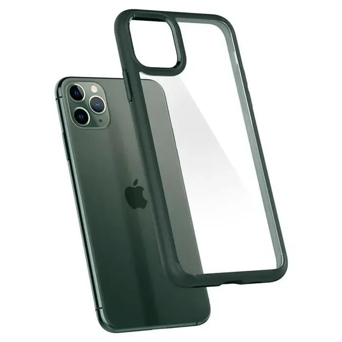 spigen ultra hybrid, zaštitna maska za telefon, midnight green - iphone 11 pro (acs00417) - slika 3