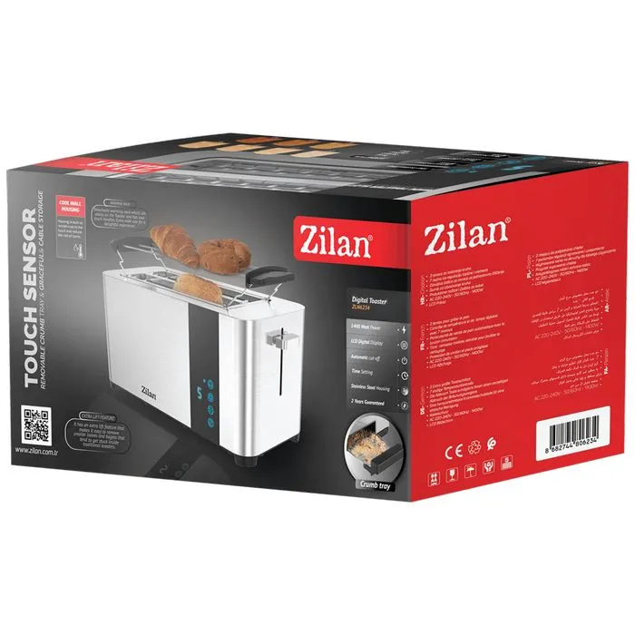 zilan toster, 2 šnite kruha, 7 nivoa grijanja, 1400 w - zln6234 - slika 3