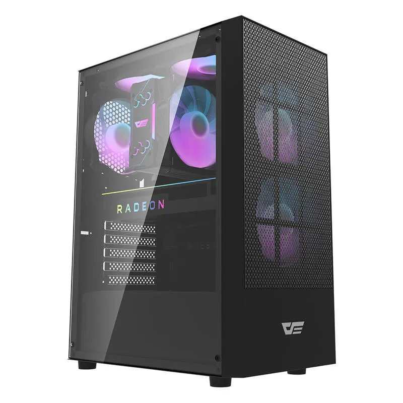 darkflash a290 computer case (black) + 3 fans - slika 1