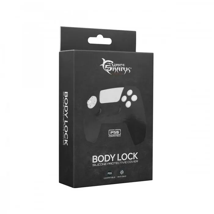 WHITE SHARK PS5 silikonska navlaka S5-541 BODY LOCK crna - Strmec, Sveta Nedelja