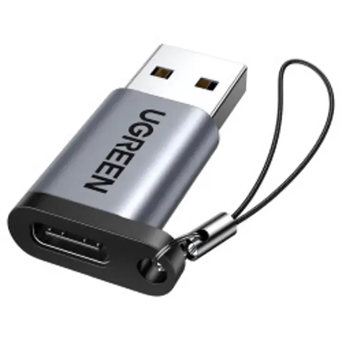 ugreen adapter, usb 3.0 a (m) na usb-c 3.1 (ž), sivi - slika 1
