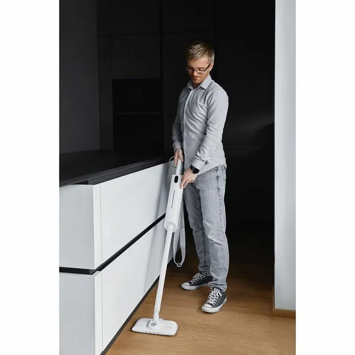 aeno steam mop sm1, with built-in water filter, aroma oil tank, 1000w, 110 °c, tank volume 380ml, screen touch switch - slika 3