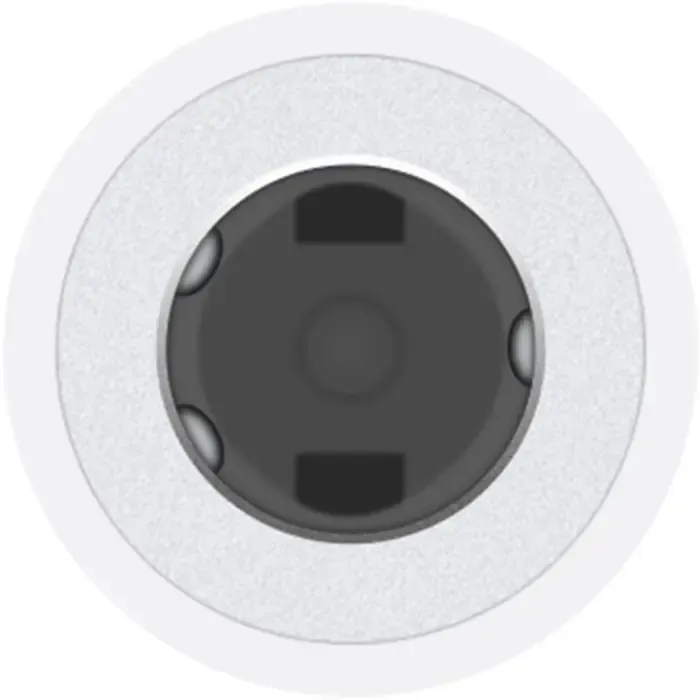 apple usb headphone adapter, usb-c plug > 3.5mm jack socket (white, for headphones) - slika 3