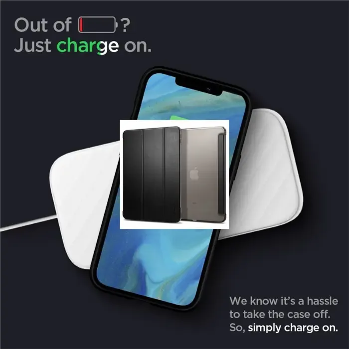 spigen smart fold, zaštitna maska za ipad air - 10.9" (2022/2020), crna - slika 4