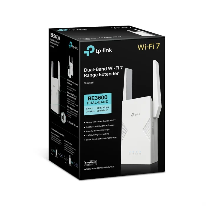 tp-link re235be be3600 wi-fi 7 range extender - slika 5