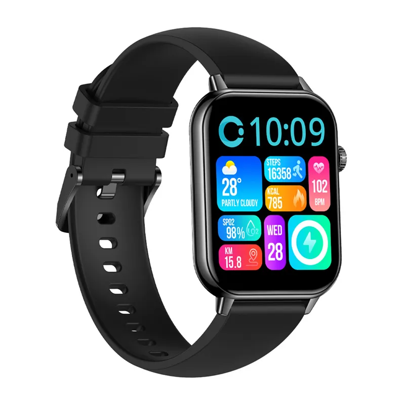 colmi c28 smartwatch - black - slika 2