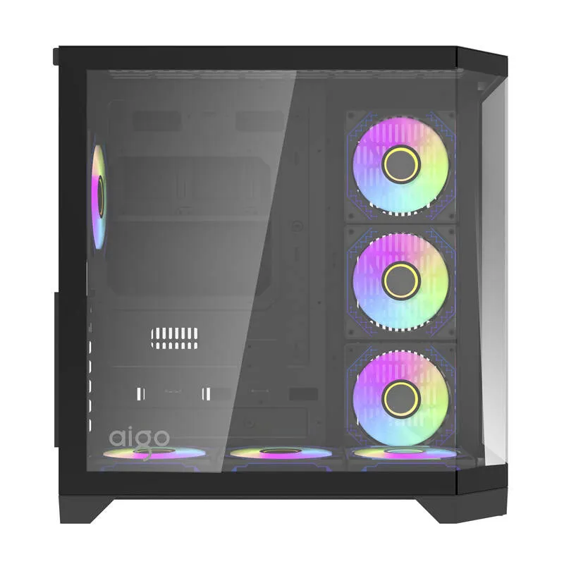 darflash ft418 pro computer case + 7 argb fans (black) - slika 2