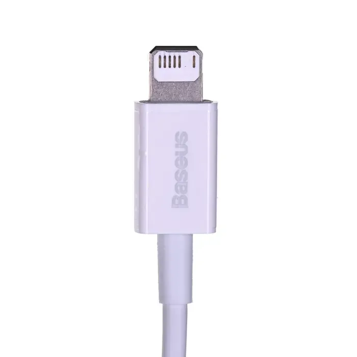 baseus calys-a02 mobile phone cable white 1 m usb a lightning - slika 4