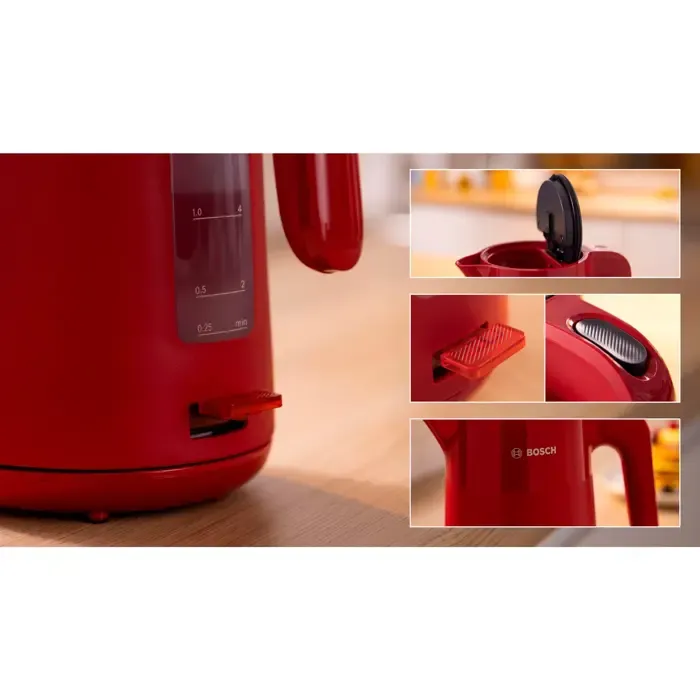 bosch mymoment twk2m164 kettle (red, 2,400 watts, 1.7 liters) - slika 4