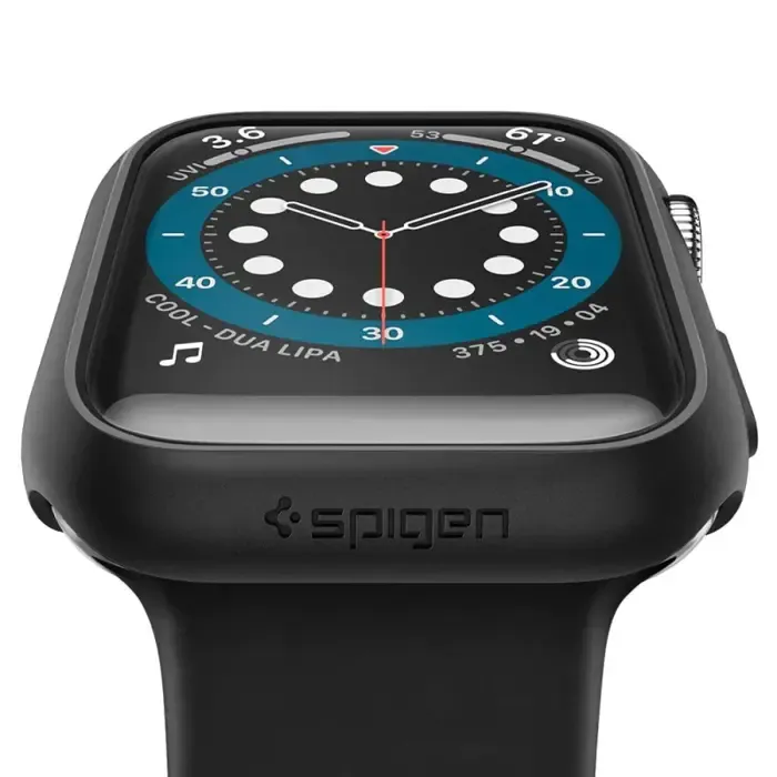 spigen thin fit, zaštitna maska za apple pametni sat, crna - apple watch se 2022/6/se/5/4 (44mm) - slika 2