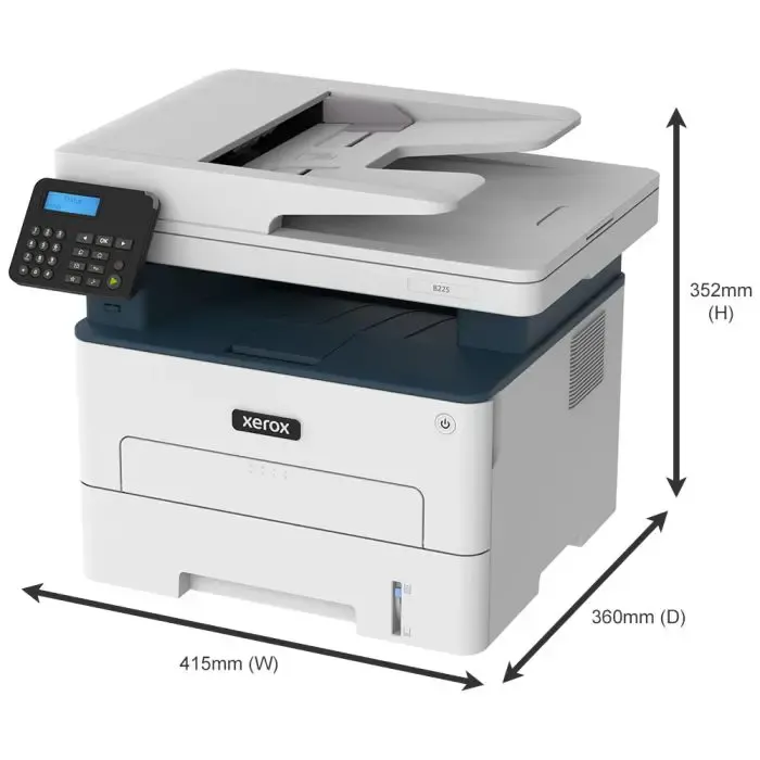 xerox a4 b&w multitasking device b225dni 3in1, 34 ppm - slika 4