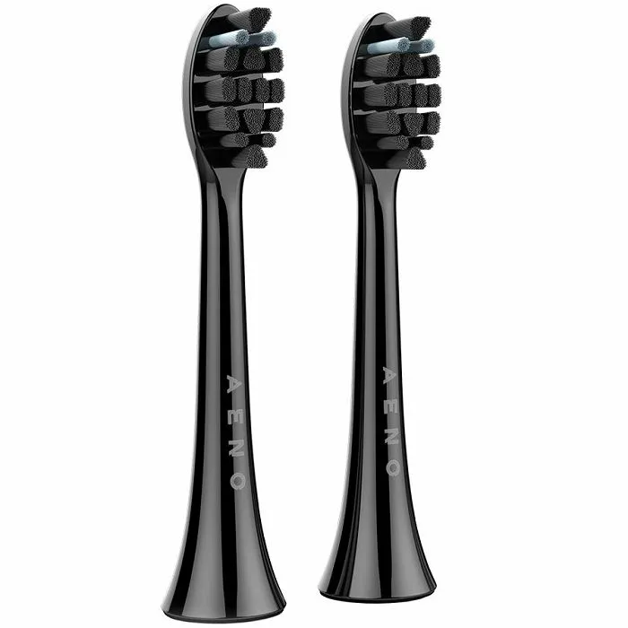 aeno replacement toothbrush heads, black, dupont bristles, 2pcs in set (for adb0004/adb0006 and adb0003/adb0005) - slika 1
