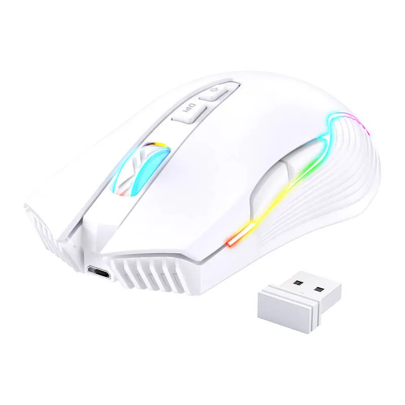 onikuma cw905 white wireless gaming mouse - slika 2