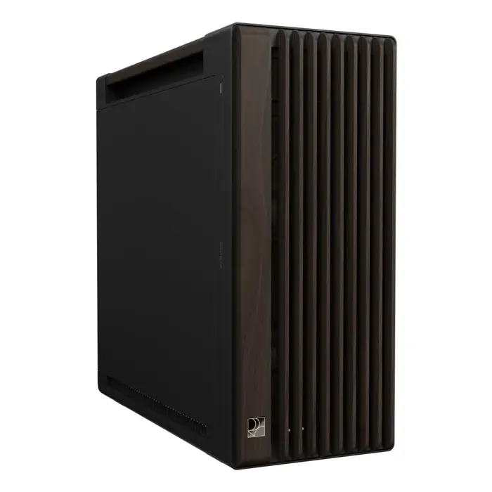 asus proart pa602 wood edition modern black - metal panel midi tower black, wood - slika 3