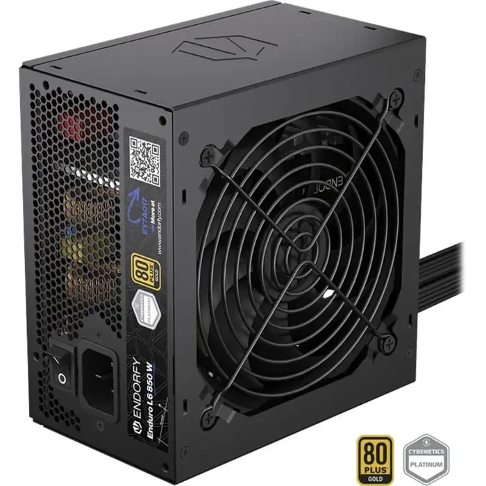 endorfy enduro l6 850w (black, 1x 12-pin high power gpu, 2x pcie, 850 watts) - slika 1