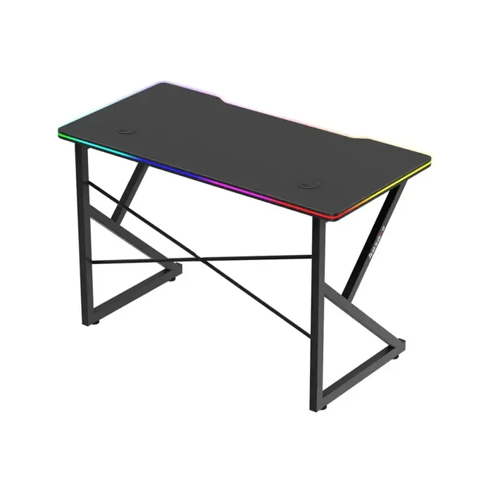 biurko gamingowe huzaro hero 1.7 rgb black - slika 3